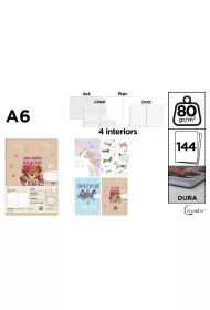 Cervantes Notatnik A6/144K magnes MIX