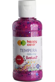 Happy Color Farba tempera brokatowa, r�owa, 118 ml