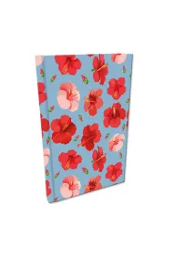 EV-Corp Notes A5 Soft Touch Hibiskusy w jeansie kratka
