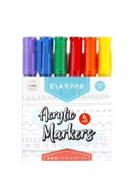 Starpak Markery akrylowe 6 szt.