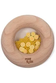 Grzechotka drewniana sensoryczna cytryna Petit Boum