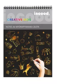 Notes wydrapywanka z�ota A5 incood.