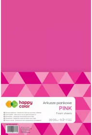 Happy Color Arkusze piankowe A4, r�owe, 5 arkuszy 5 szt.
