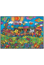 Kolorowanka welwetowa 47x35cm Poci�g