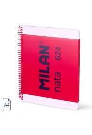 Milan Zeszyt na spirali A4 1918 r�owy linia 80 kartek