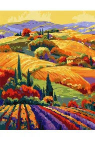 Ideyka Malowanie po numerach - Kolorowy krajobraz 40x50cm