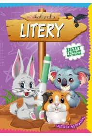 Minikaligrafia. Litery. Zeszyt z rowkami do pisania