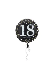 Amscan Balon foliowy 18 urodziny okr�g�y 43cm