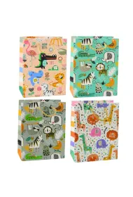 LeanToys Torebka prezentowa safari mix 23x18x10.5cm