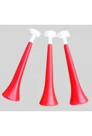 Arpex Tr�bka kibica 31 cm plastikowa bia�o-czerwona