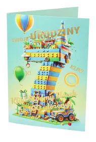 Nero KARNET URODZINY 7 B6 Z KOP NER A-043 FOL