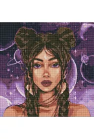Ideyka Diamentowa mozaika - Widok przestrzeni 40x40cm