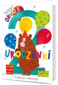 Karnet okazjonalny B6 z kopert� 2 Urodziny PAN DRAGON KB6-1840