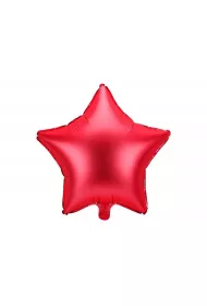 PartyDeco Balon foliowy Gwiazdka czerwony 48 cm