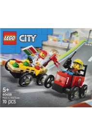 LEGO City Zestaw wycigwek: pizza kontra wz straacki 60458