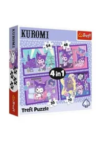 Puzzle 4w1 Dzie Kuromi Hello Kitty TREFL