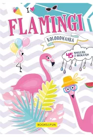 Flamingi. Kolorowanka