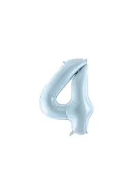 PartyDeco Balon foliowy 4 jasny niebieski 72cm
