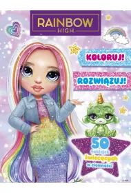 Koloruj! Rozwi�zuj! 50 naklejek �wiec�cych w ciemno�ci. Rainbow High