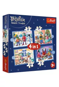 Puzzle 4w1 U Treflikw pada nieg TREFL