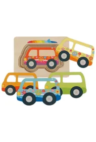 Puzzle warstwowe Samochd Goki