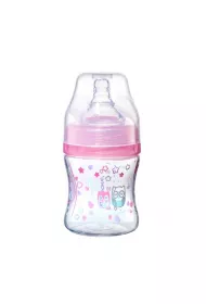 Babyono Butelka antykolkowa szerokootworowa - rowa 120 ml