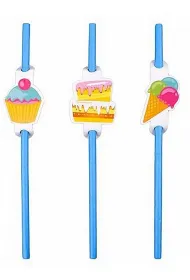 S�omki niebieskie 20cm 6 szt PARTY GO