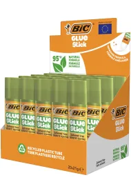 Display Klej BIC Glue Stick 95% ECOlustions 21g 20szt.