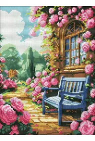 Diamentowa mozaika - Kwiatowy ogr�d 30x40cm