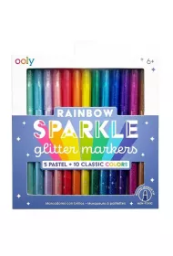 Ooly Flamastry brokatowe Rainbow Sparkle 15 szt.