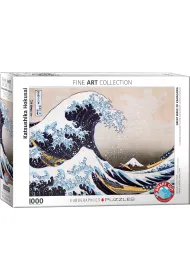 Puzzle 1000 el. Wielka fala, Katsushika Hokusain Eurographics