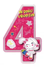 Armin Style Karnet GM wycinany 4 Urodziny dziewczynka GM-956