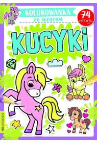 Kucyki. Kolorowanka ze wzorem