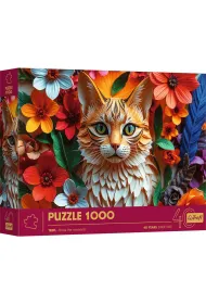 Puzzle 1000 el. Paper Art: Kot Trefl