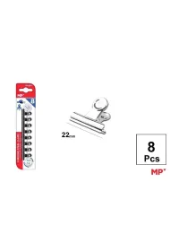 Mp Main Paper Klipsy biurowe metalowe srebrne 22mm