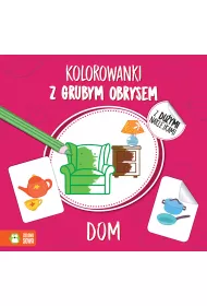 Kolorowanki z grubym obrysem. Dom