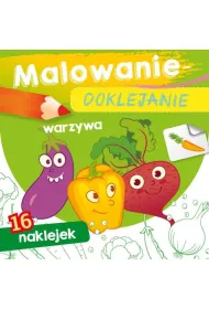 Ksi��eczka 15X15 cm Malowanie-doklejanie. Warzywa  Naklejki SKRZAT 071122