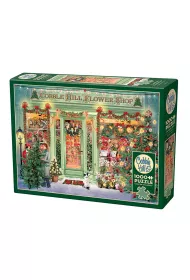 Puzzle 1000 Kwiaciarnia w witecznym wystroju G3 Cobble Hill