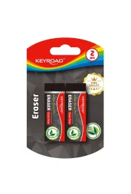 Gumka do �cierania KEYROAD techniczna czarna 2 szt. blister