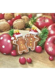 Serwetki Lunch Maki BN - Gingerbread Men Baubles SLGW026501