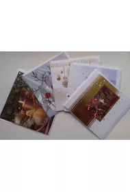 Art Nuvo Karnet �wi�teczny BN KW z�ocony �wiecki, zdj�ciowy MIX