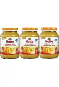 Holle Obiadek dynia z kurczakiem po 4. miesicu Zestaw 3 x 190 g Bio