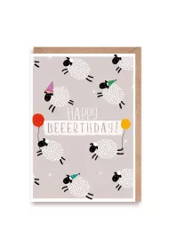 Cardie Kartka urodzinowa Owce Happy Beerthday