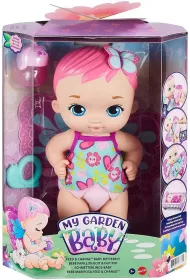 My garden baby Bobasek-Motylek Karmienie i przewijanie Lalka rowa GYP10 Mattel