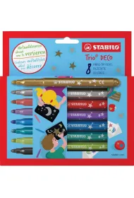 Stabilo Flamastry Trio Deco 8 szt.