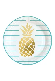 Talerze 23cm ananas op.8szt