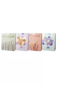incood. Torba prezentowa 26x32 balony �wieczki mix