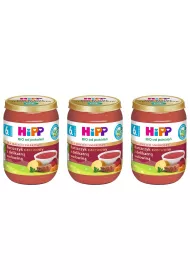 Hipp Barszczyk czerwony z delikatn woowin po 6. miesicu zestaw 3 x 190 g Bio