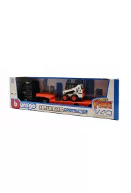 Bburago model haulers construction mercedes actros gigaspace bobcat skid-steer loader 1:43