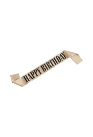 Szarfa Happy Birthday z�ota